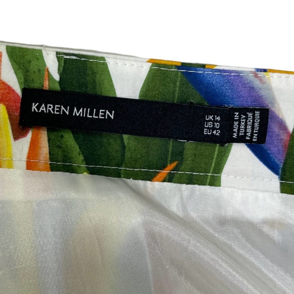 Karen Millen Birds of Paradise Print Skirt (summer clearance) - Picture 4 of 5